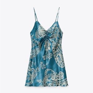 Zara Satin Effect Mini Dress